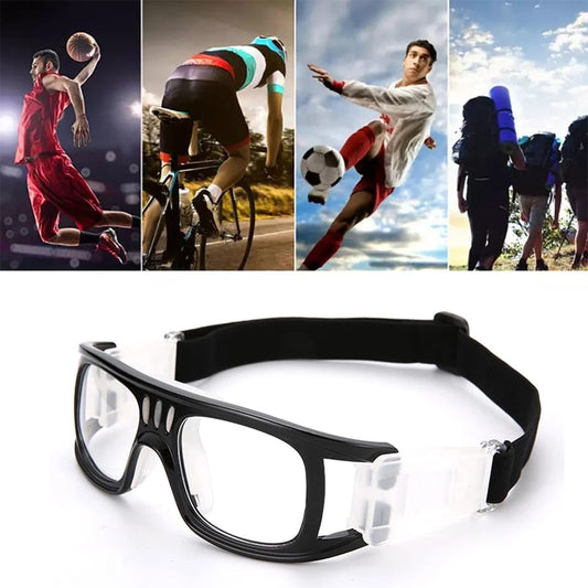 Marco Montura de Lentes para Deporte Anti-Impacto a Prueba de Golpes Baloncesto Fútbol Transparente Negro