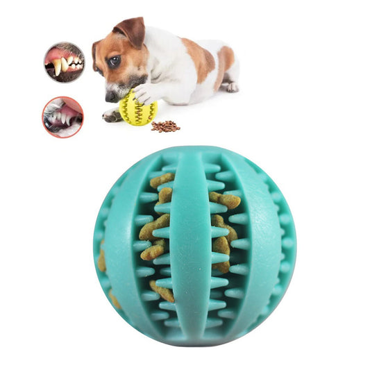 Pelota Interactiva Antiestrés Limpia Dientes para Perros MOS310026 Azul