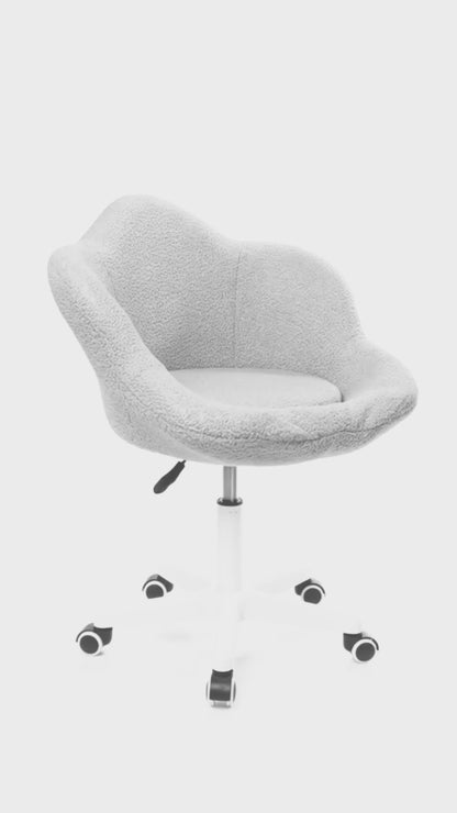 Silla Giratoria de Escritorio Oficina Buckingham Flower Blanca
