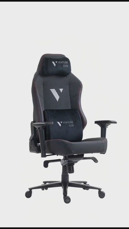 Silla Gamer Venture Side Prime Oro Cuero Almohadilla Inteligente Magnetica Reclinable