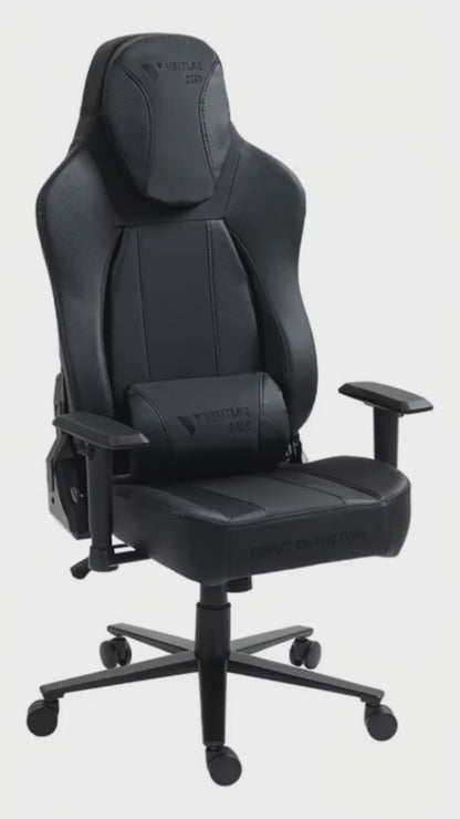 Silla Gamer Venture Side Elite Negro Premium Con Posapies Clase 4