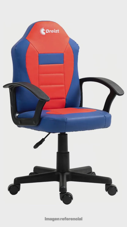 Silla Gamer Dreizt Play Series Rojo – Altura Regulable Infantil Niño
