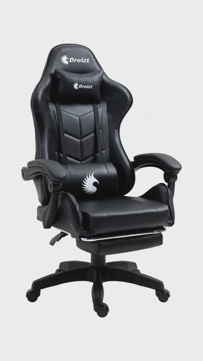 Silla Gamer Ergonómica Dreizt Shine Series Rojo Jam Con Posapies Reclinable
