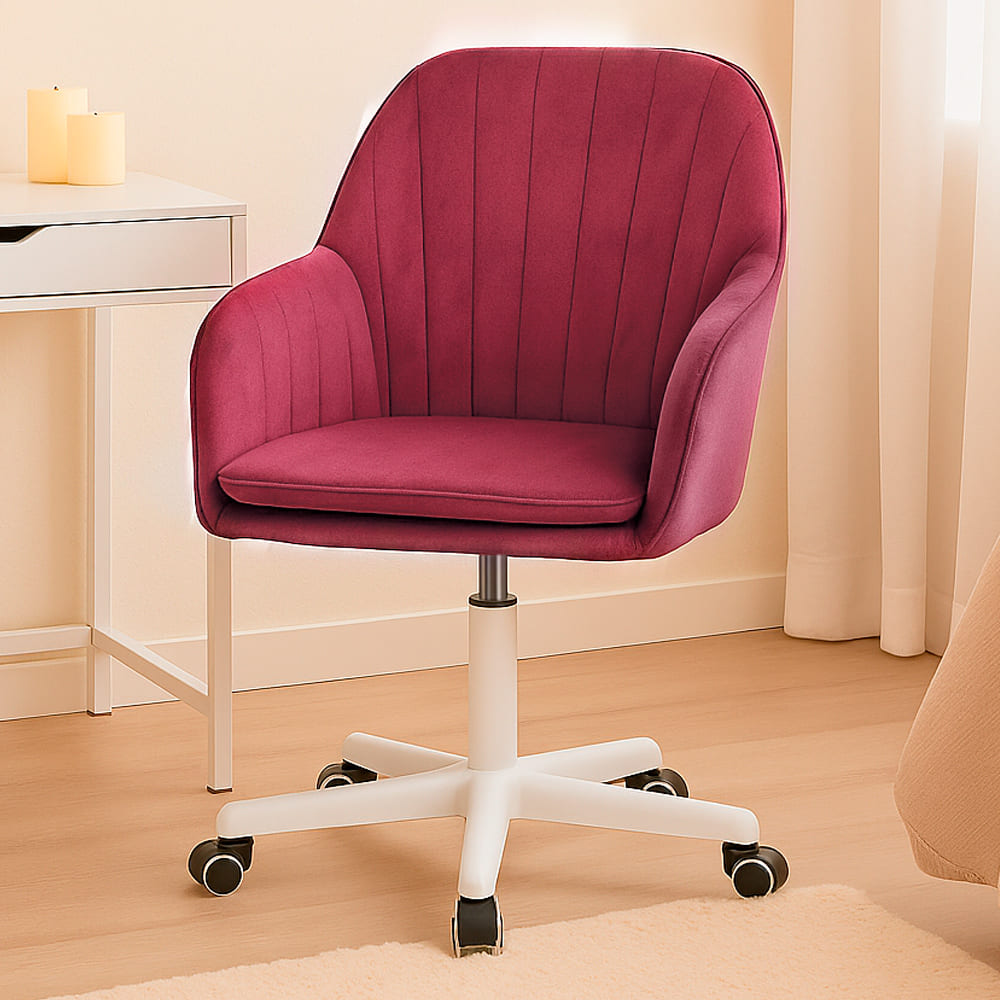 Silla Giratoria de Escritorio Oficina Buckingham Soft Rosado Bean