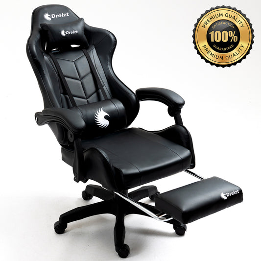 SILLA GAMER REPOSAPIES COJIN CERVICAL RECLINABLE UMEKO ROJA